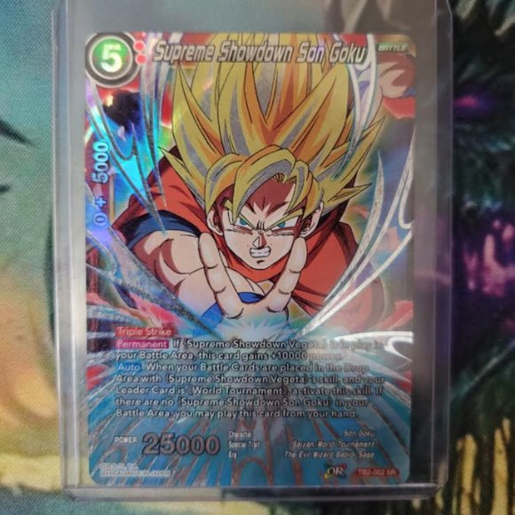 Supreme Showdown Son Goku & Vegeta Card set, Dragon Ball Super Cards, Super Rare - Picture 2 of 5